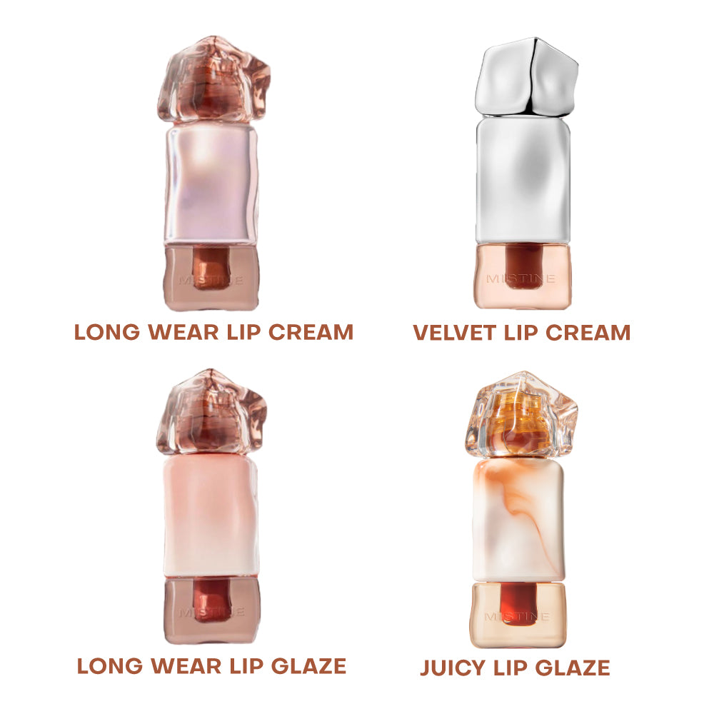 Mistine Thai Latte Long Wear / Velvet Lip Cream , Long Wear / Juicy Lip Glaze