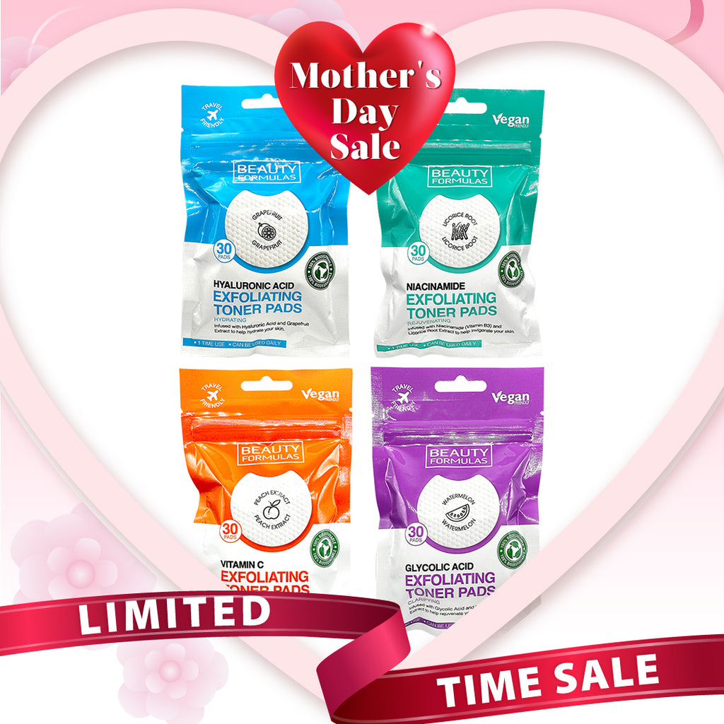 Beauty Formulas Exfoliating Toner Pads 30s