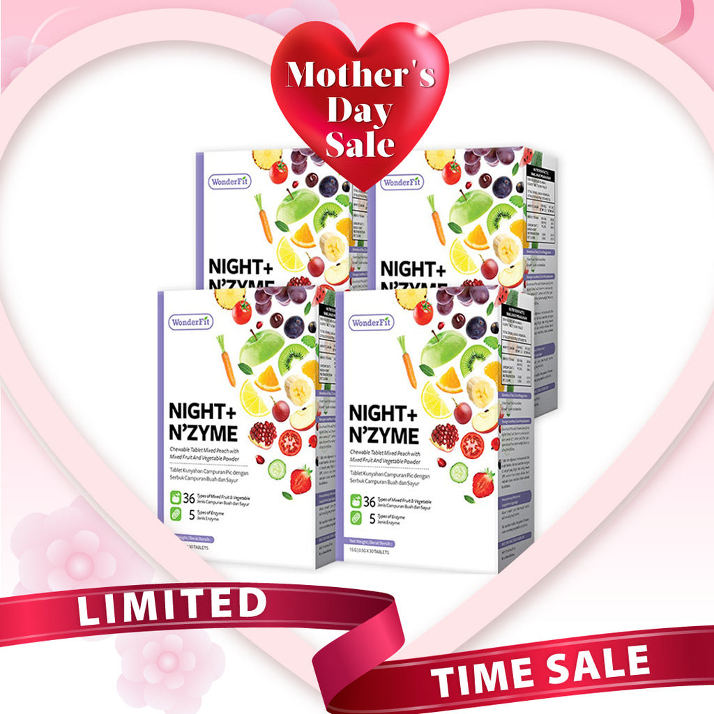 【Bundle Of 4】Wonderfit Night + Nzyme 30s x 4 Boxes