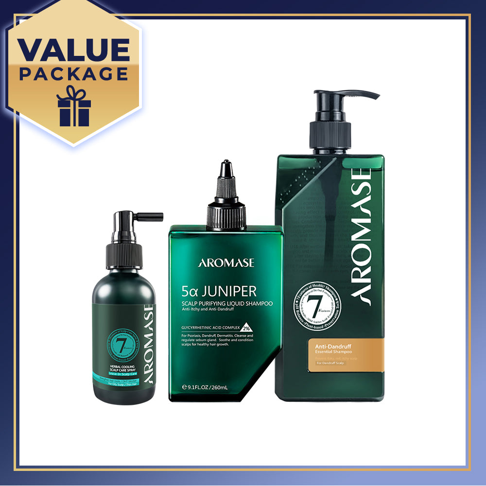 【Bundle of 3】AROMASE Scalp Acne 3-Step Set (Large)