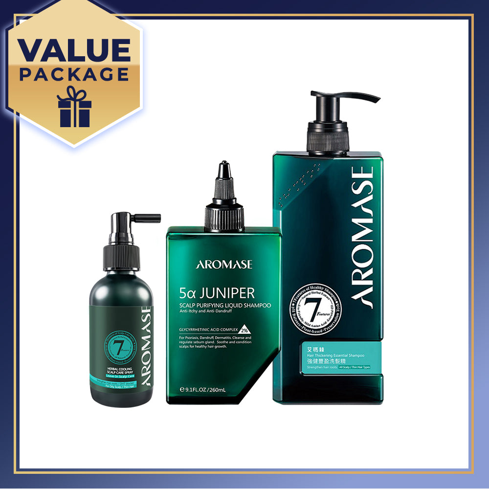 【Bundle of 3】AROMASE Hair Growth 3-Step Set (Large)