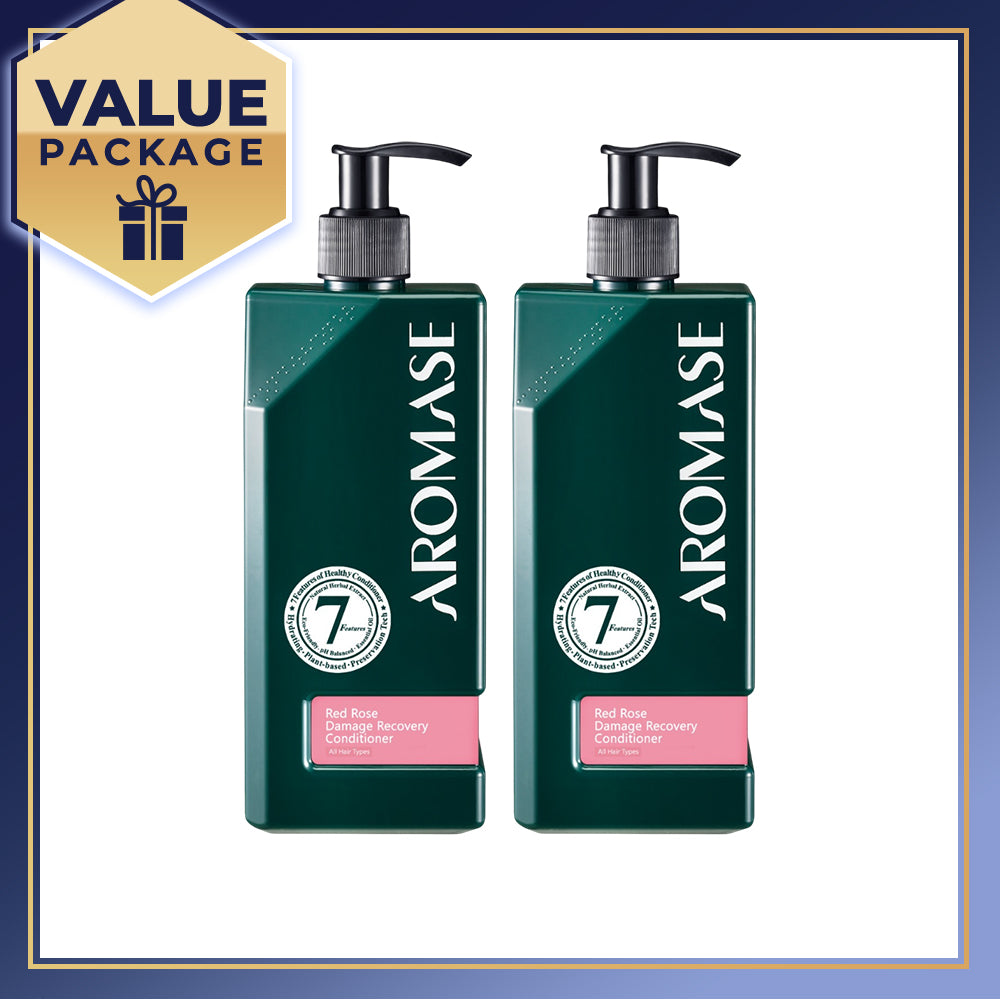 【Bundle of 2】Aromase Red Rose Damage Recovery Conditioner 400ml x2