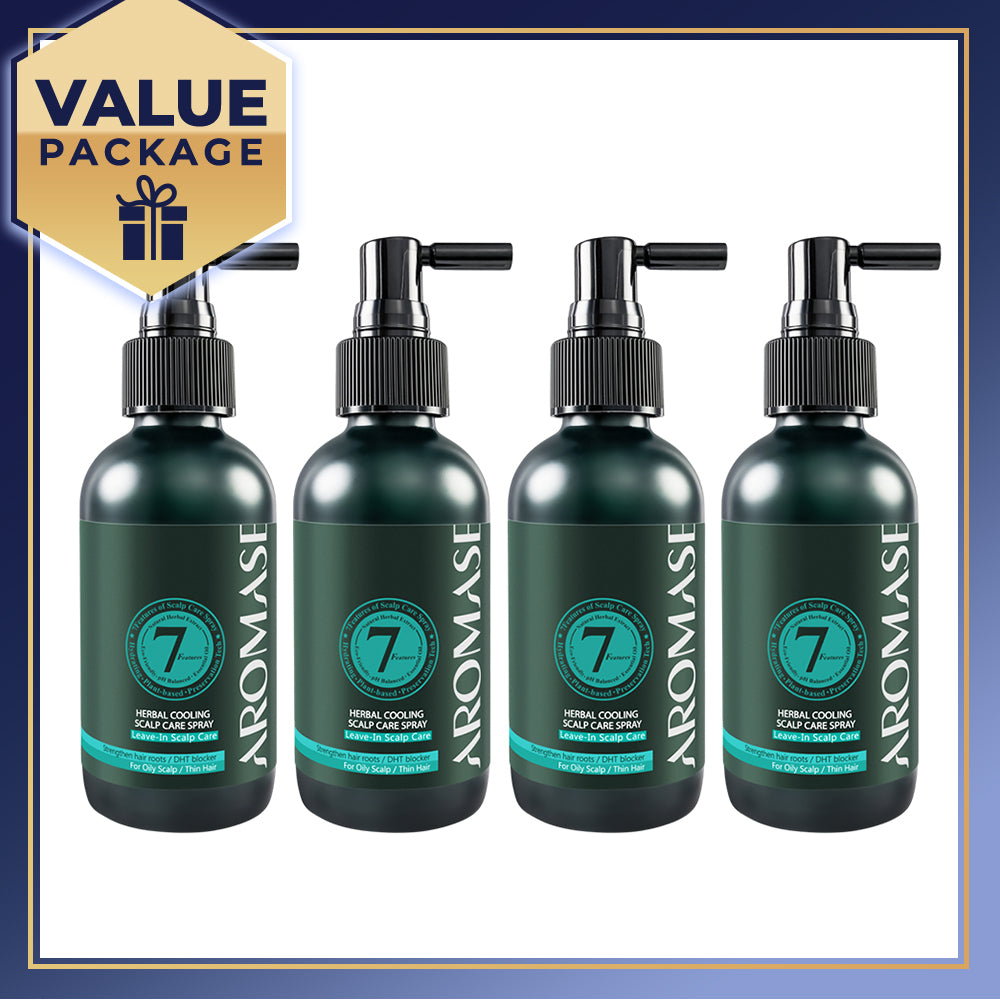 【Bundle of 4】Aromase Herbal Cooling Scalp Care Spray 115ml