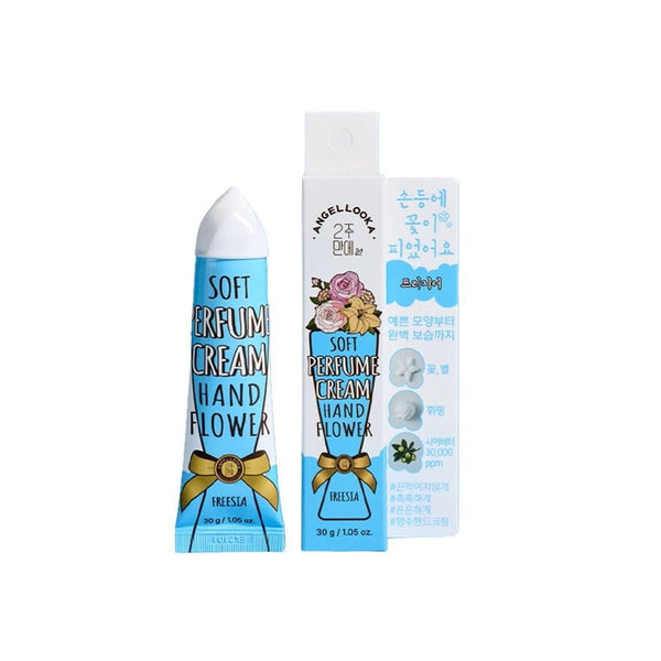 ANGELLOOKA Soft Perfume Cream Hand Flower Shape Design | Non-sticky | Shea butter 30k ppm