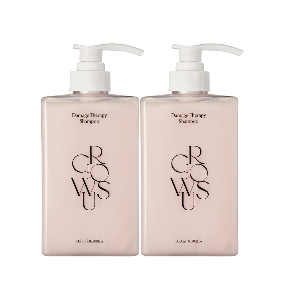 【Bundle 2】Growus Damage Therapy Shampoo 500ml x 2