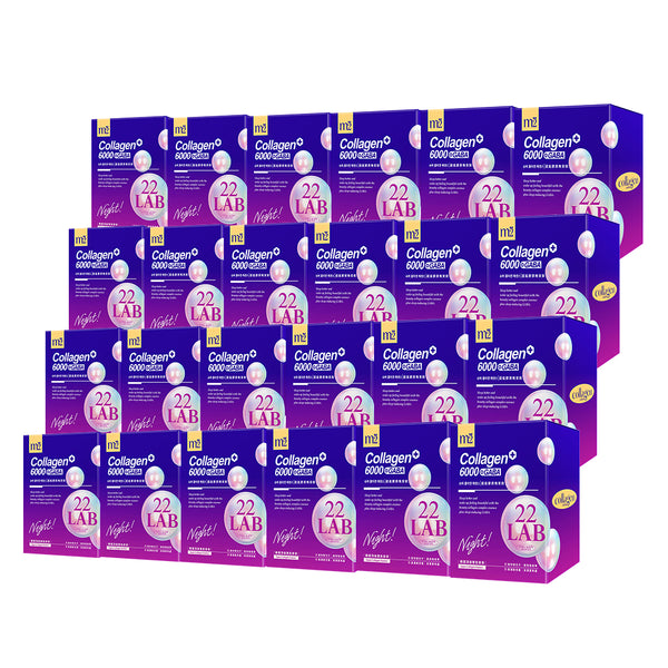 【Bundle of 24】M2 22 Lab Super Collagen Night Drink + GABA 8s x 24 Boxes