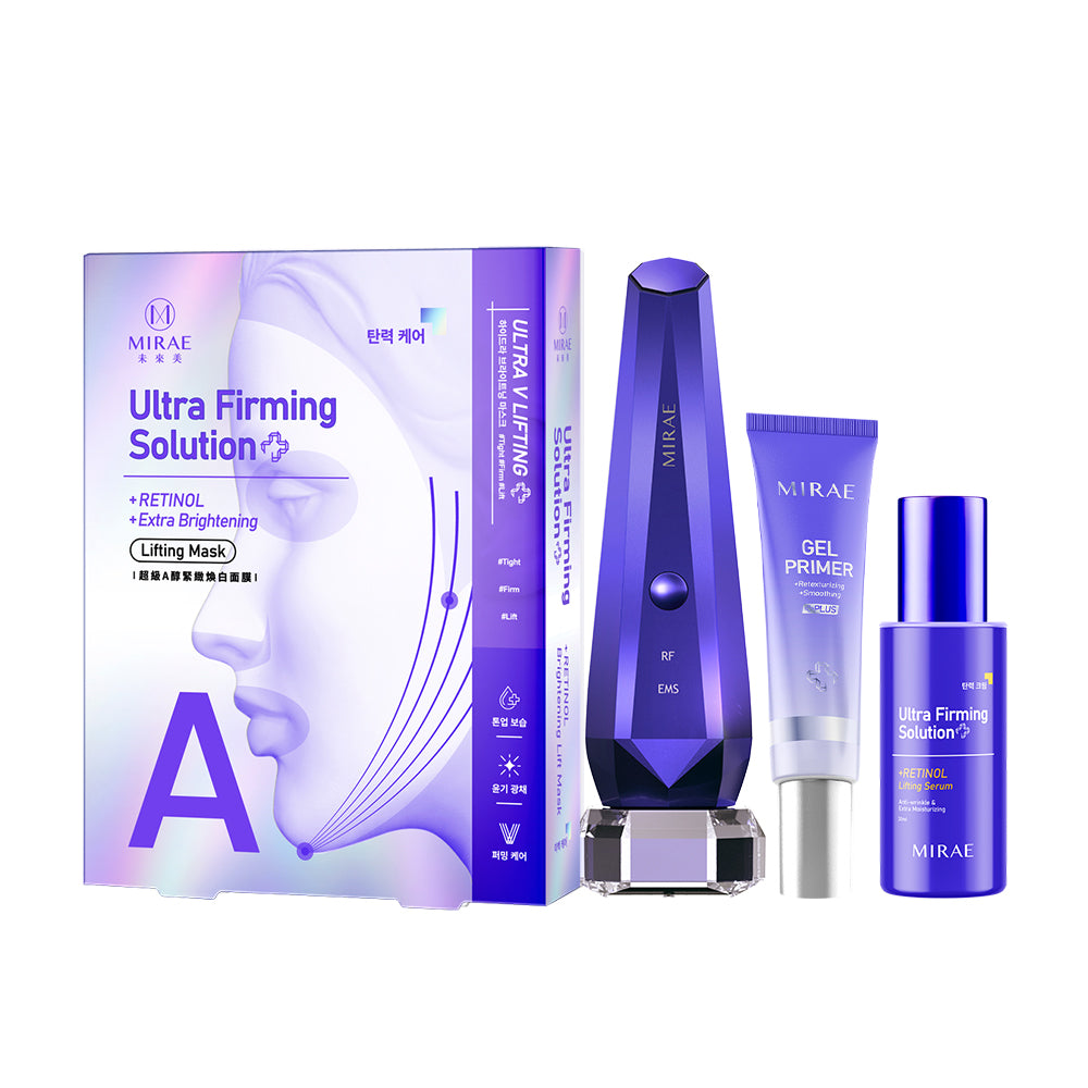 Mirae Thermal Beauty Device Pro+ Gel Primer 30ml+ Retinol Brightening Lift Mask 3s +Retinol Lifting Cream 50ml