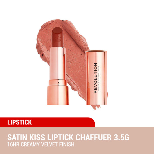 Revolution Satin Kiss Lipstick 3.5g (8 Shades To Choose)