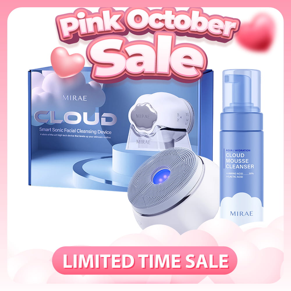 Mirae Cloud Smart Sonic Facial Cleansing Device + Cleansing Mousse 150ml