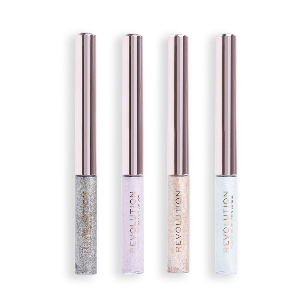 Revolution Festive Allure Chromatic Liner Holo White 2.4ml  (Holo White/ Lilac Lustre/Rose Gold /Silver Flash)