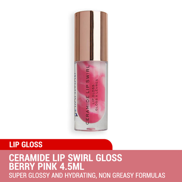 Revolution Ceramide Lip Swirl Gloss 4.5ml (4 Shades To Choose)