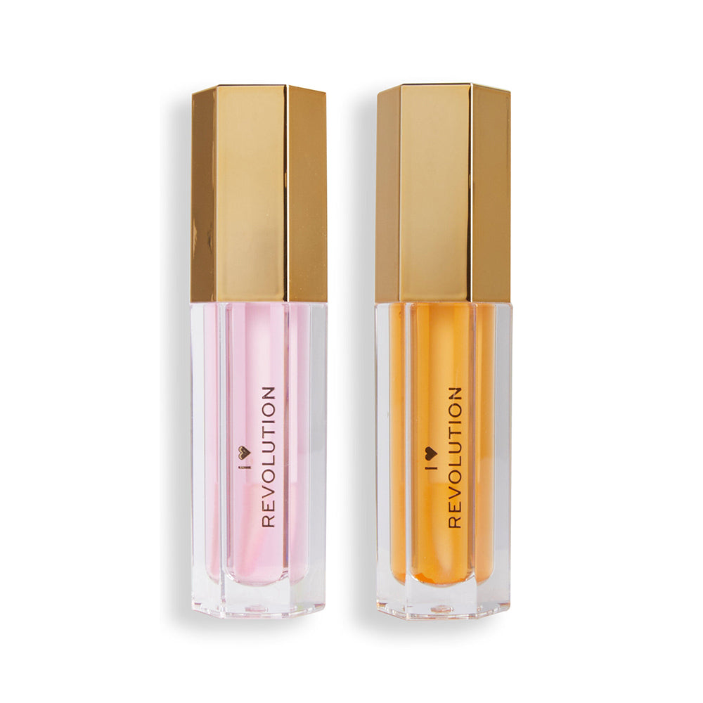 Revolution I Heart Honey Bear Lip Oil 4ml (Gold /Rose)