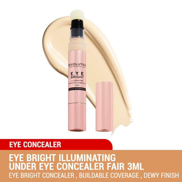 Revolution Eye Bright Illuminating Under Eye Concealer 3ml (5 Shades To Choose)