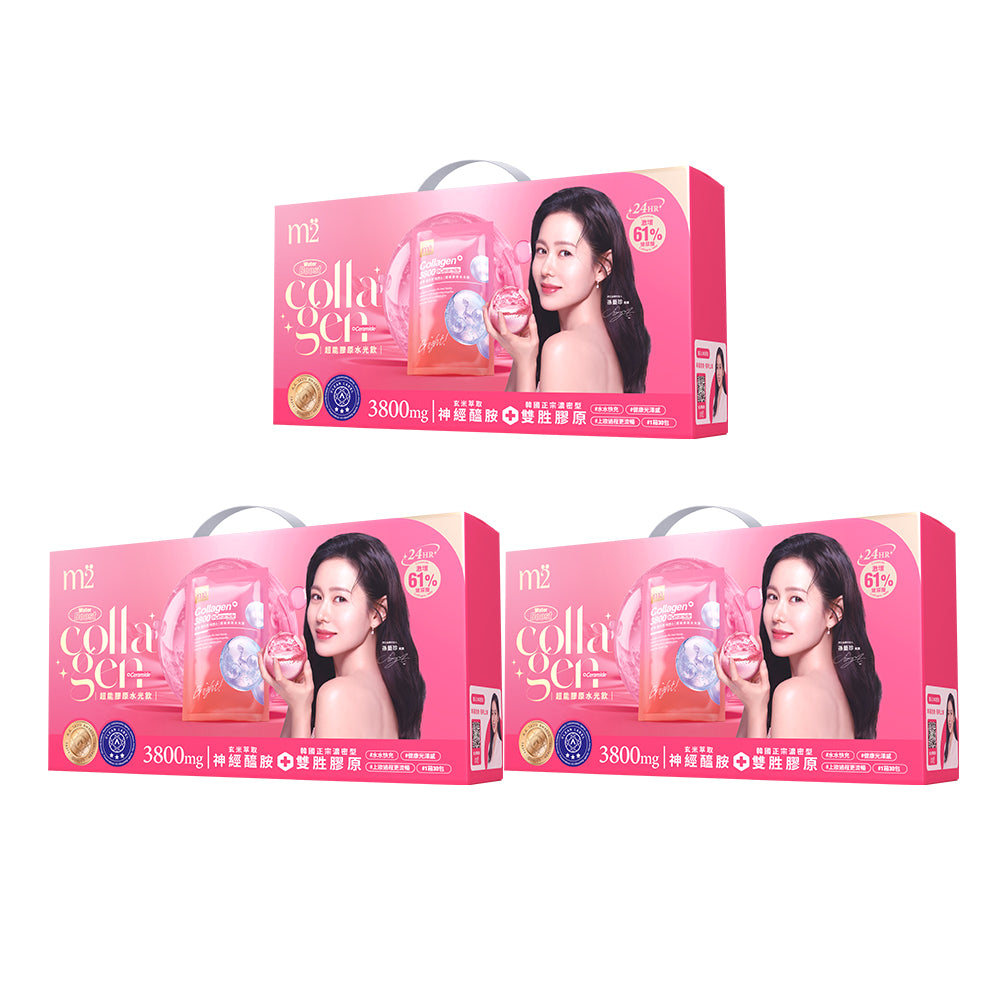 M2 Super Collagen 3800 + Ceramide Drink 30s x3 Boxes