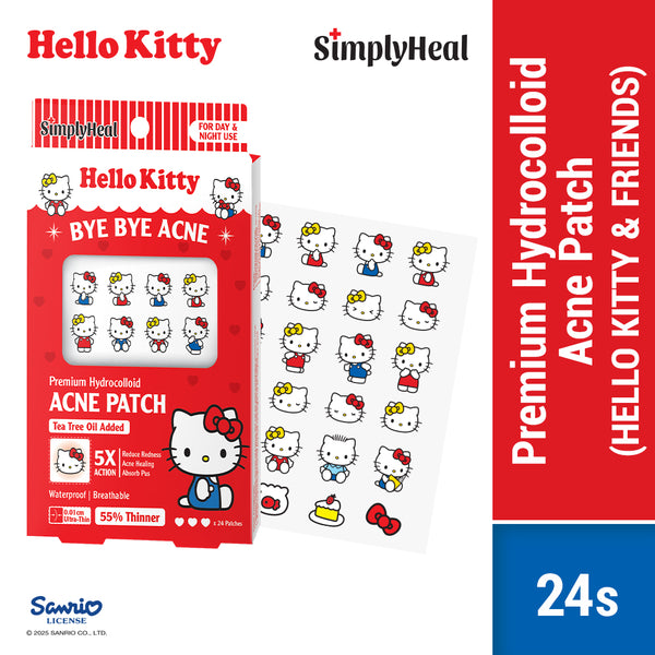 SimplyHeal Day & Night Premium Hydrocolloid Acne Patch (Cinnamoroll / My Melody / Kuromi / Pompompurin / Keroppi / Hello Kitty)