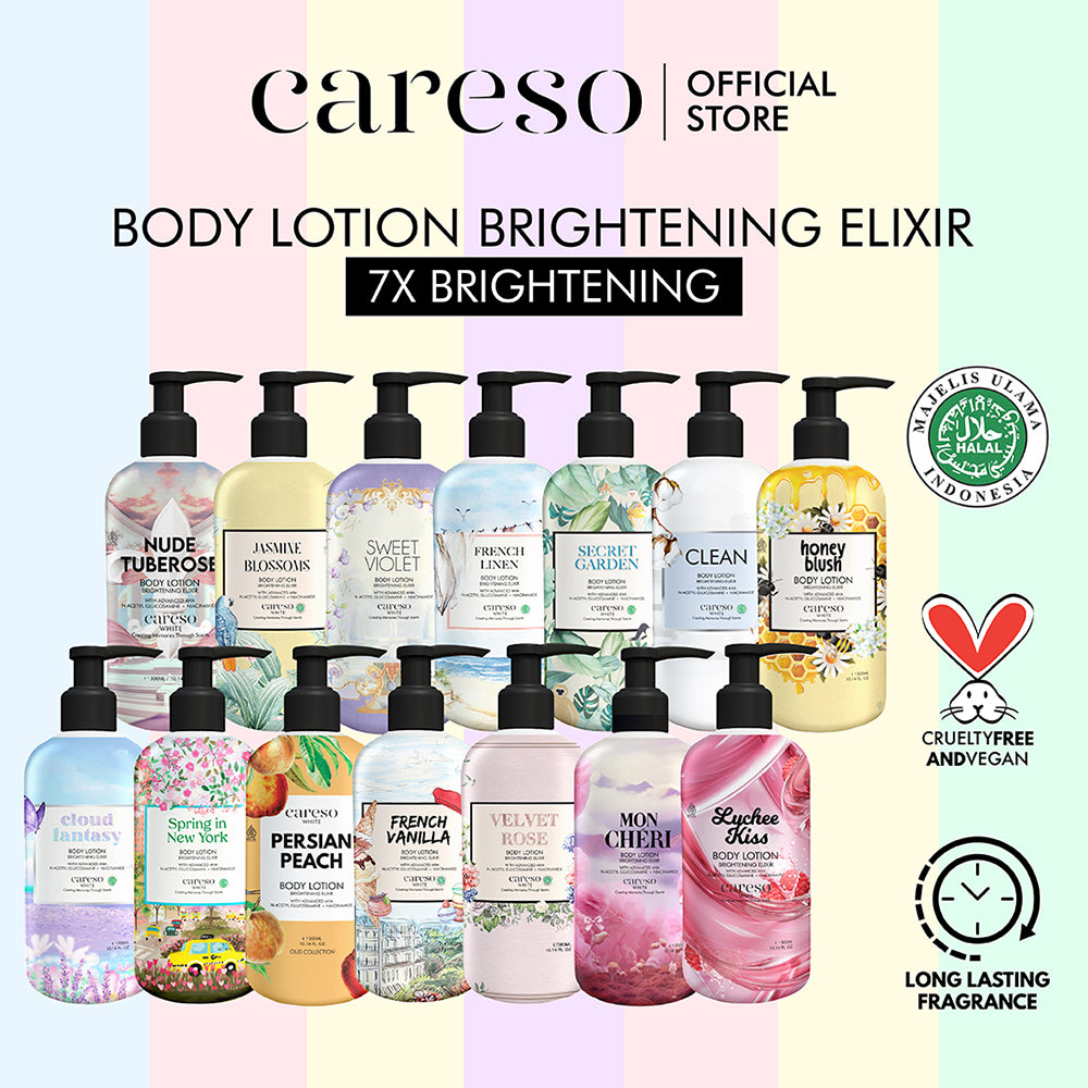 Careso Body Lotion 300ml / 50ml / 35ml | Halal Certified | Long Lasting Effect