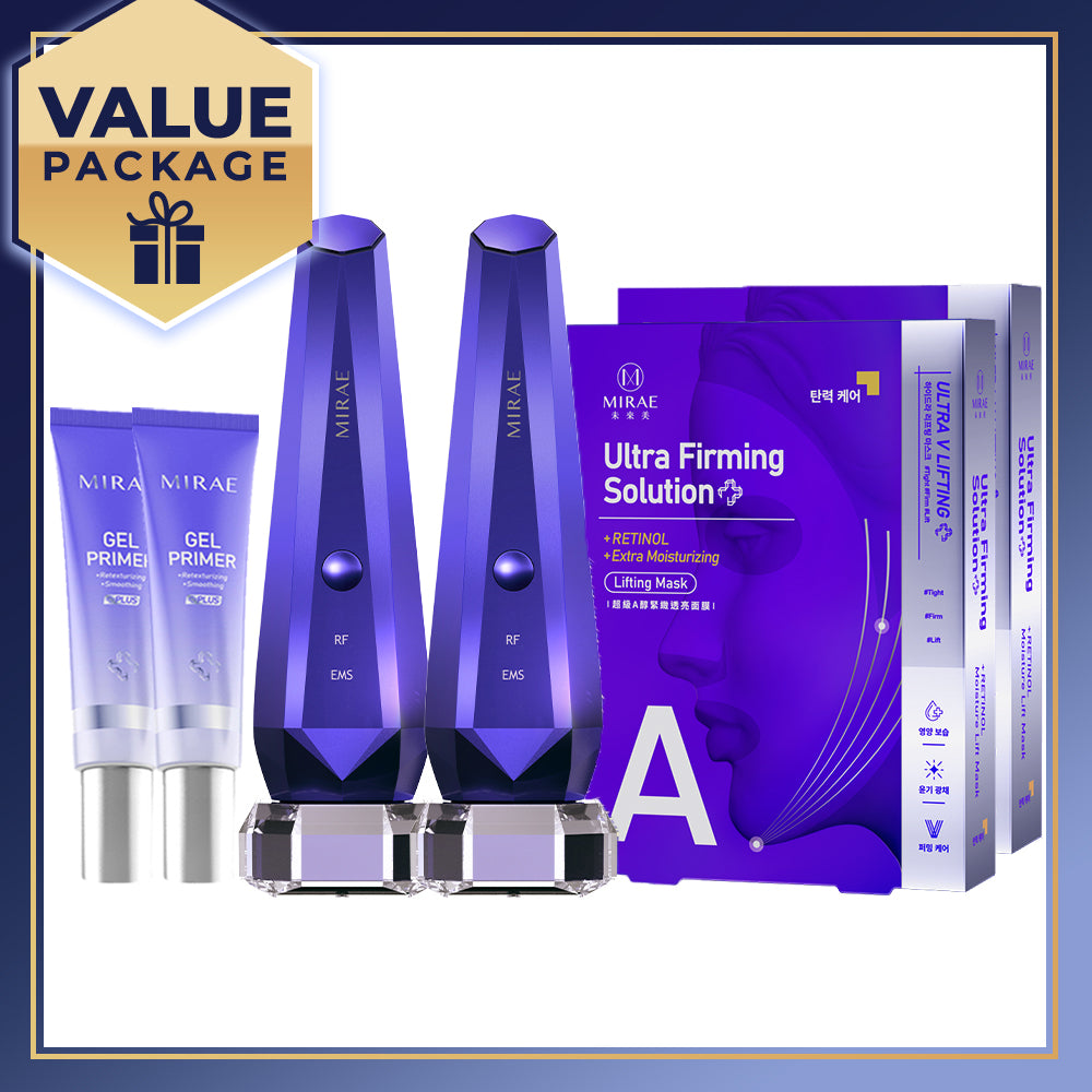 Mirae Thermal Beauty Device Pro x2 + Gel Primer 30ml x2  + Retinol Moisture Lift Mask 3s x 2