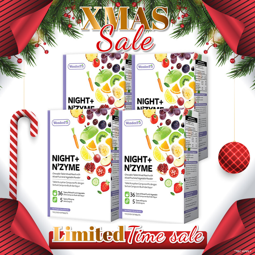 【Bundle Of 4】Wonderfit Night + Nzyme 30s x 4 Boxes