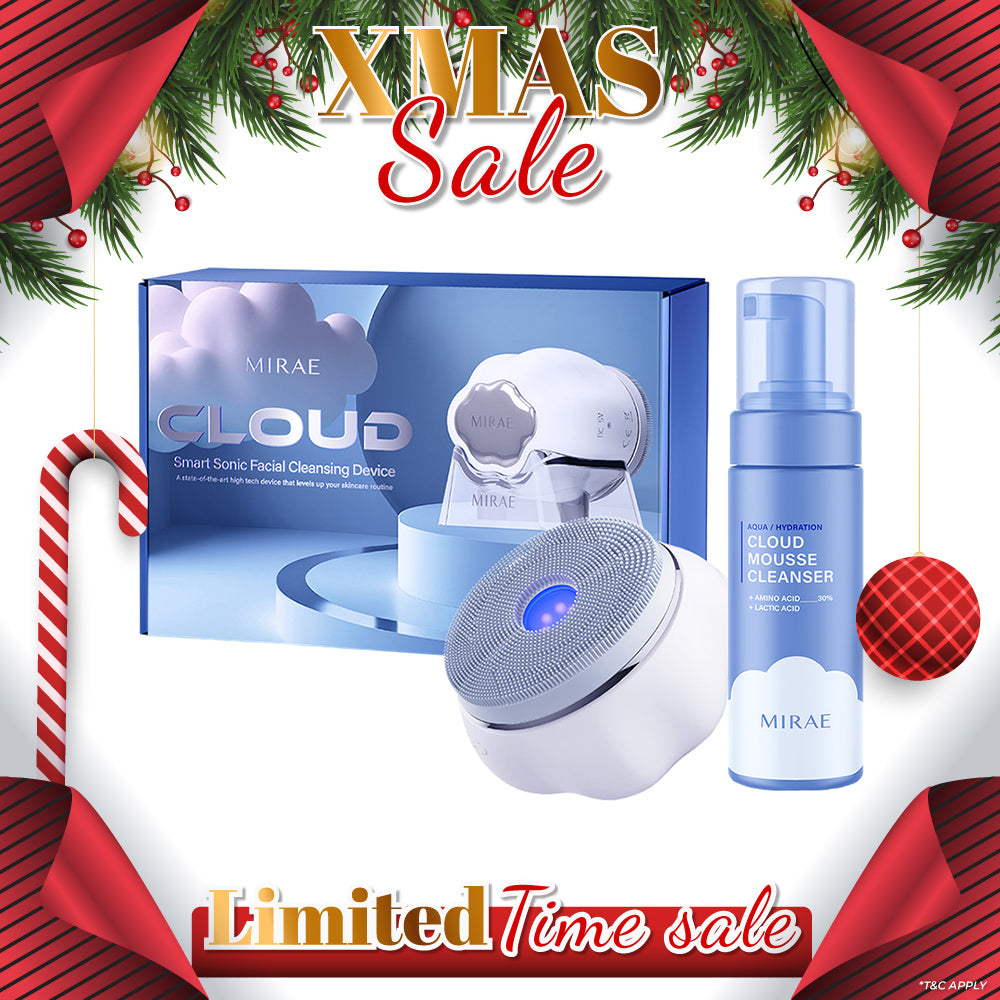 Mirae Cloud Smart Sonic Facial Cleansing Device + Cleansing Mousse 150ml
