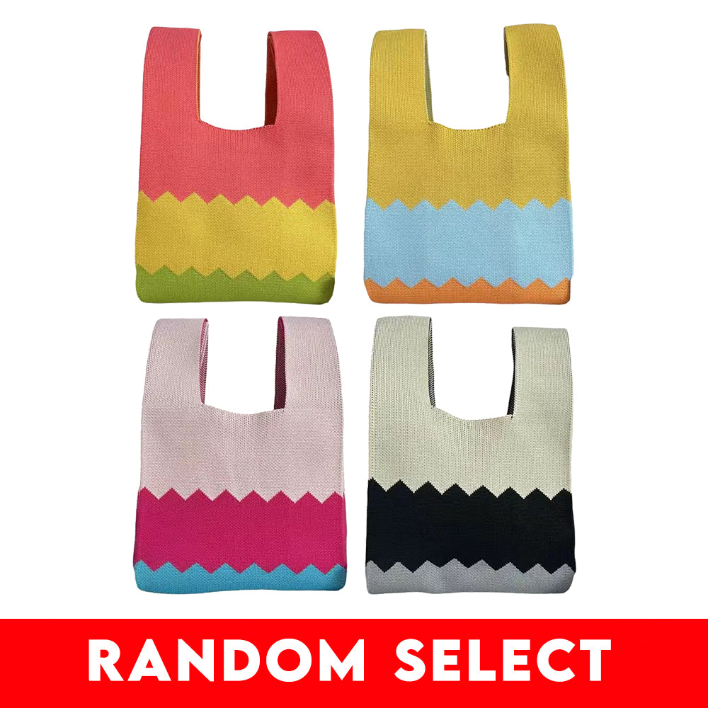 【Gift】Colourful Summer Knitted Carryall (Random Select)