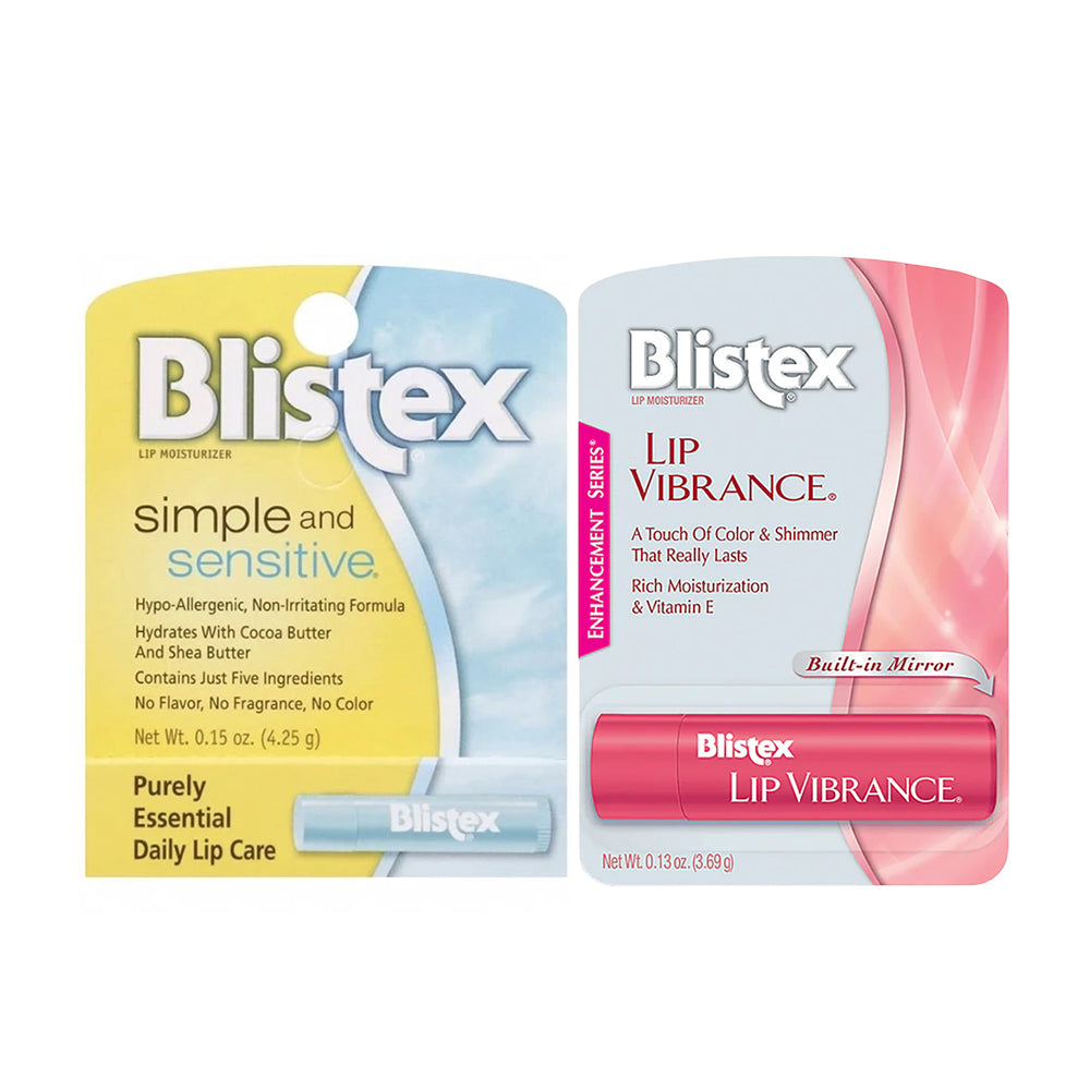 【Gift】Blistex Lip Vibrance 3.69g + Blistex Simple and Sensitive 4.25g