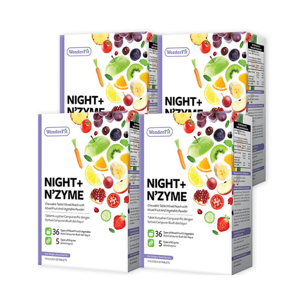 【Bundle Of 4】Wonderfit Night + Nzyme 30s x 4 Boxes