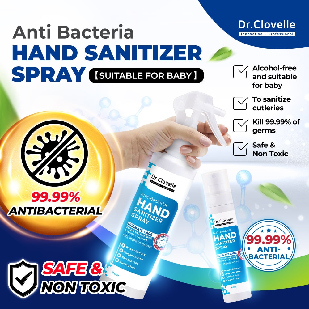Dr Clovelle Anti Bacteria Hand Sanitizer Spray 200ml