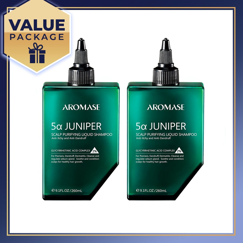 【Bundle of 2】Aromase 5α Juniper Scalp Purifyingliquid Shampoo 260ml