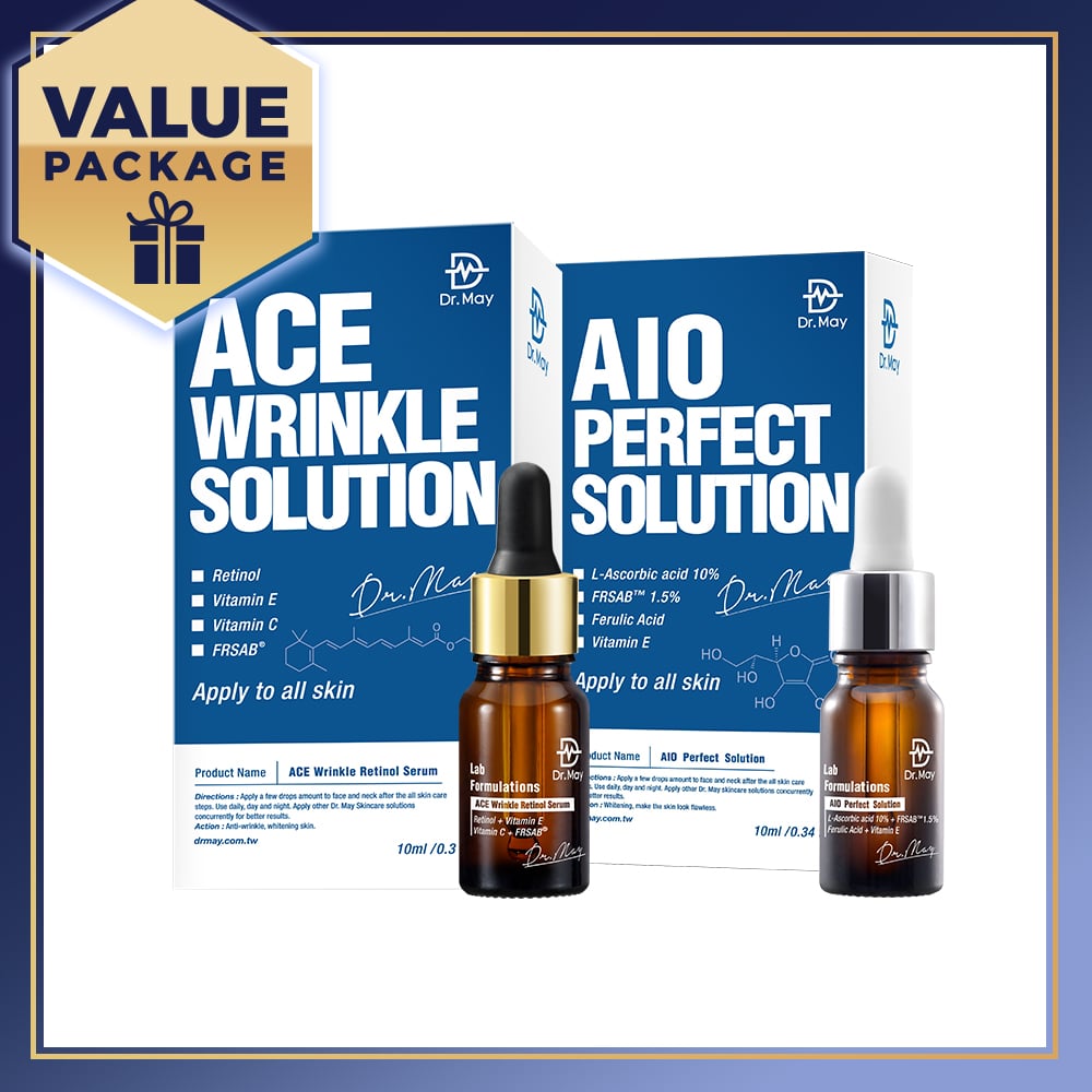 Dr May Ace Wrinkle Solution 10ml + AIO Perfect Solution 10ml